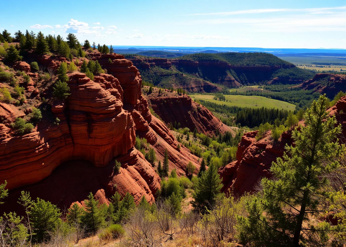 The Cheltenham Badlands and rolling Caledon hills